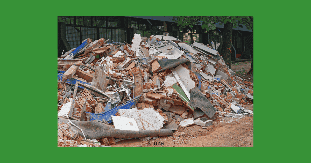Construction debris and renovation waste