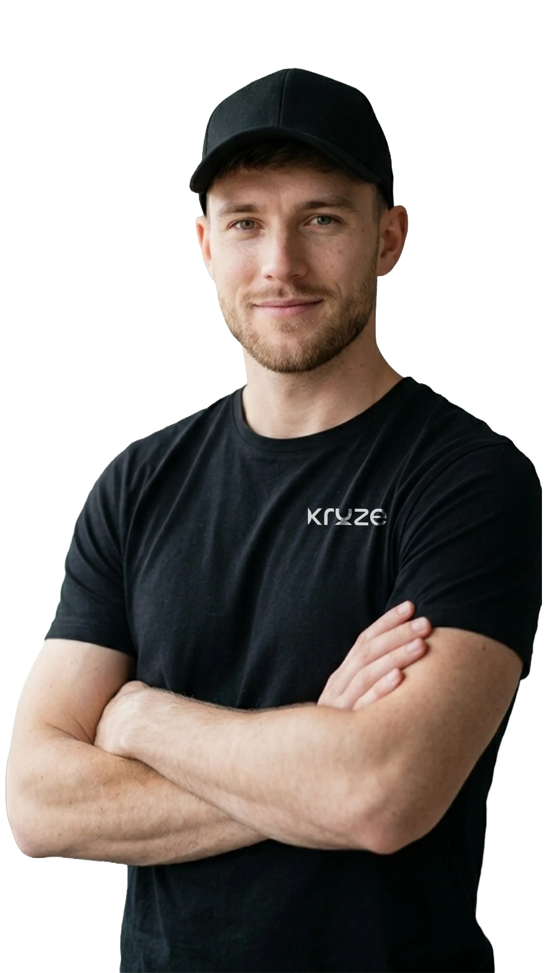 Kruze staff member in uniform ready to assist customers